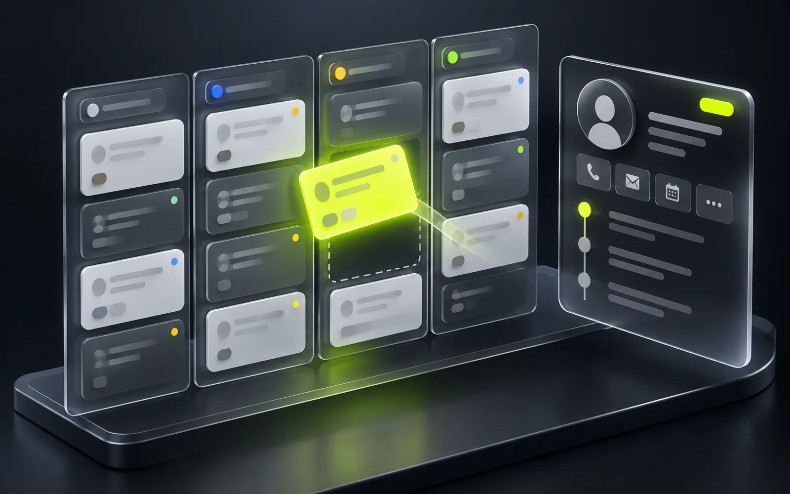 Deal pipeline in a CRM: stages and customer cards